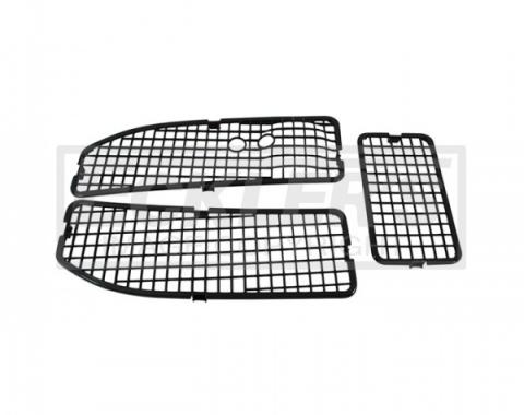 Chevelle Cowl Vent Grilles, For Cars With Air Conditioning,1968-1972