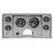 Malibu Instrument Cluster Panel, Aluminum Finish, With Carbon Fiber Series Gauges, 1978-1981