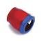 Chevelle Heater Hose Fitting, Red/Blue, 5/8