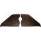 Chevy Kick Panels, Black, 1953-1954