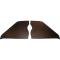 Chevy Kick Panels, Black, 1953-1954