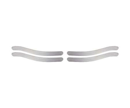 Model T Ford Bumper Rear Face Bars - Split Bar - Polished Stainless Steel