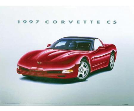 1997 C5 Corvette Print By Hugo Prado