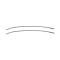 Ford Thunderbird Door Edge Guards, Stainless Steel, 1961-63