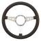 Full Size Chevy Steering Wheel, Volante S9, Black Leather, 1958-1984