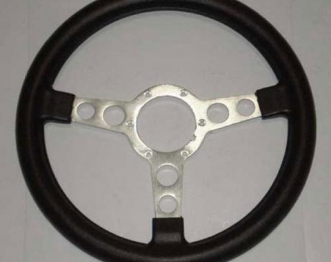 Firebird Trans Am Formula Steering Wheel, Black With Silver Spokes, 1969-1981
