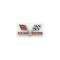 Full Size Chevy Front Fender Flags Emblem, 427ci Turbo-Jet, 1966-1967
