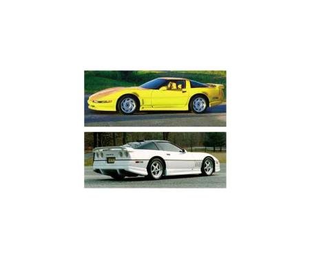 Corvette Side Skirts C4R, With Door Inserts, John GreenwoodDesign, 1991-1996