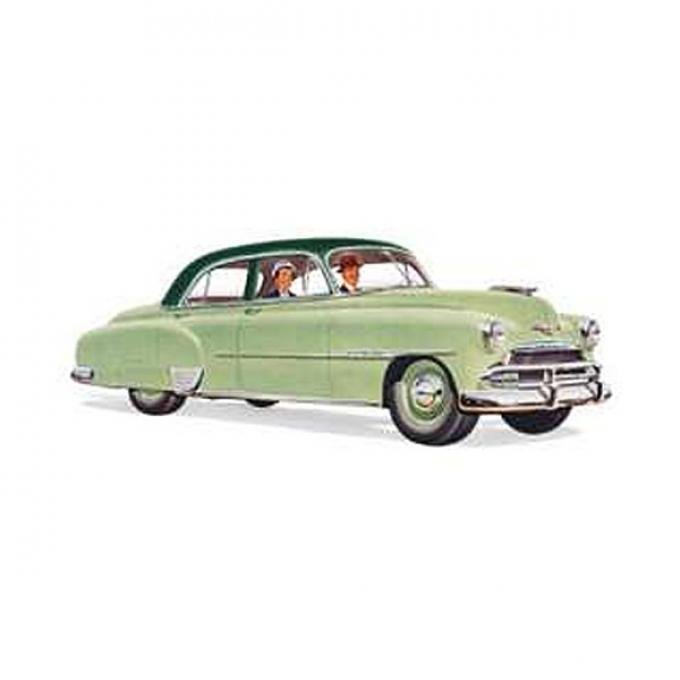 Chevy Front Door Glass, Styleline 4-Door Sedan, 1949-1952