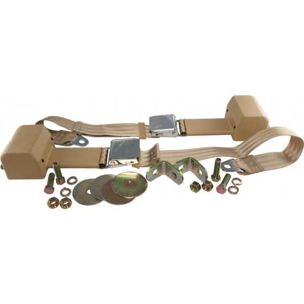 El Camino Seat Belts, 2 Point Kit With Retractors, For Bench Seat, Set