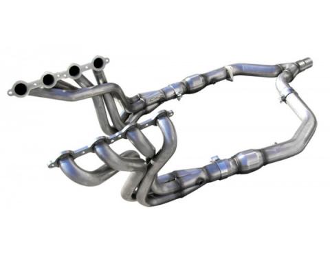 Camaro 1-3/4" x 3" Headers, LS1, Y-Pipe, Off Road Use Only, With Catbacks, 2001-2002