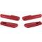 Armrest Pad Kit, Front & Rear, Red, Falcon, Comet, 1965