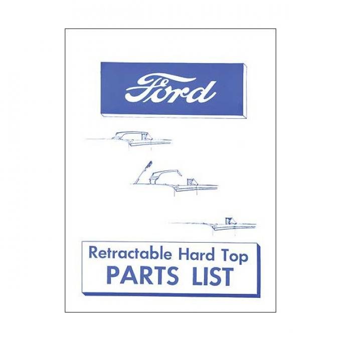 Ford Retractable Hard Top Parts List