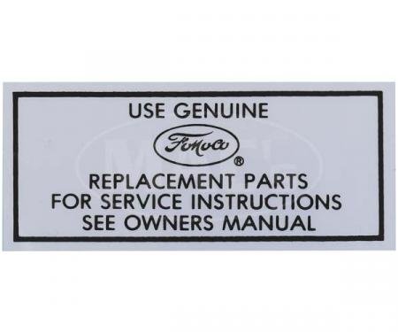 Decal - Air Cleaner - Service Instructions