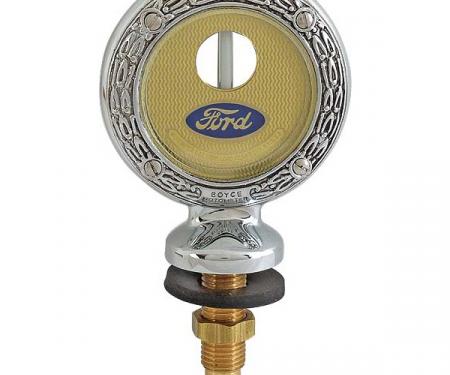 Model A Ford Moto-Meter - Chrome - Wreath Trim - Cap Is NotIncluded