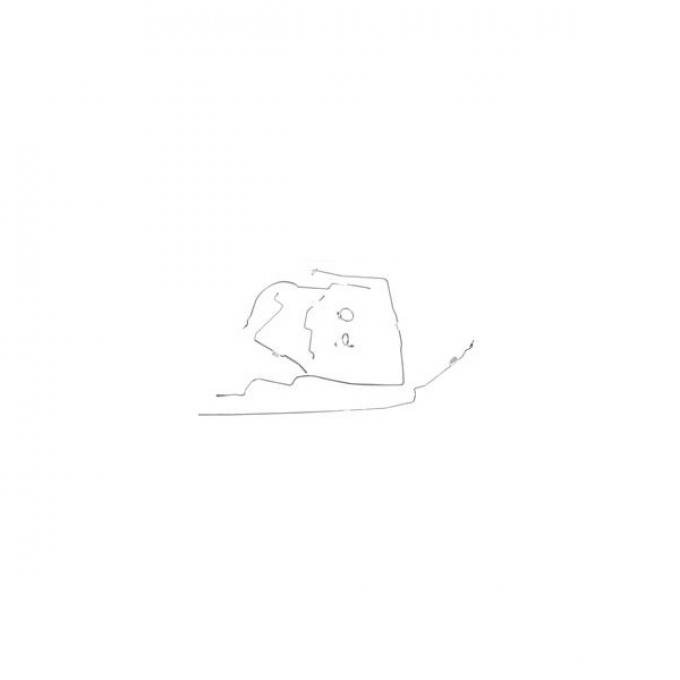 Ford Mustang Brake Line Kit - OEM Steel - V-8 With Power Disc Brakes And 28 Spline 9 Rear Axles