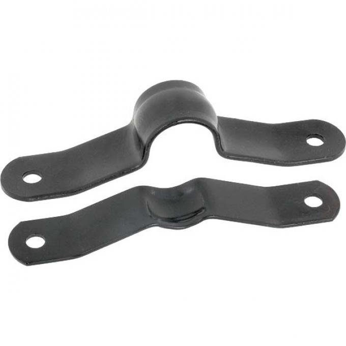 Model A Ford Brake Cross Shaft Bracket Set - 4 Pieces - Powder-Coated Black
