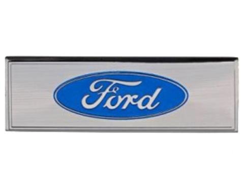 Ford Mustang - Scuff Plate Emblem, Blue, 1968-1973