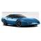 Corvette Cray Manta 19x9 Gloss Black With Mirror Cut Lip, 1-Piece Wheel, 1984-2013