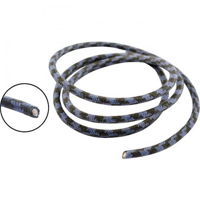 Model A Ford Dome Lamp Wire - Black With Blue Tracer - 16 Gauge