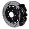 Corvette Wilwood Aero4 Rear 14" Brake Kit, 6-Piston Caliper Slotted Rotors, 1997-2013