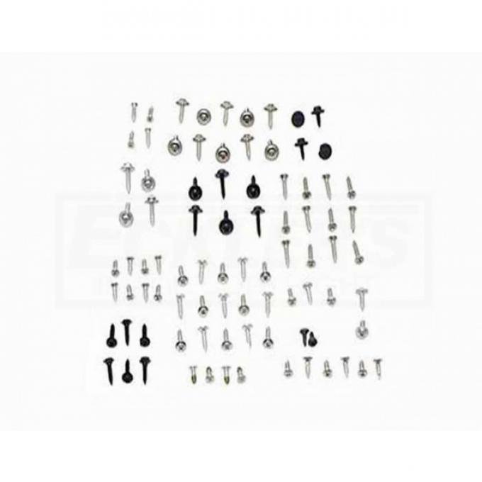 Camaro Interior Screw Kit, Complete, 1974-1976