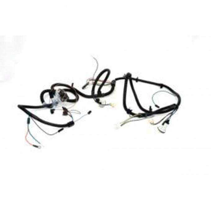 El Camino Front Light Harness, V8, With Factory Gauges, 1969