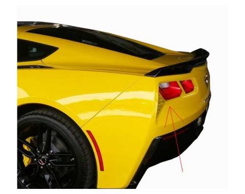 Corvette Painted Body Color Taillight Bezels Set, 2014-2017