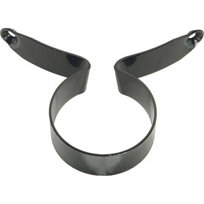 Model A Ford Temperature Gauge Strap - Steel - Powder-coated - Black - For Oval Style Speedometer