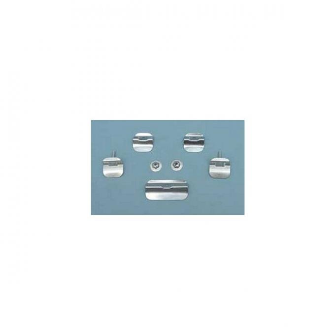 Chevy Windshield Clip Bracket Set, 1955-1957