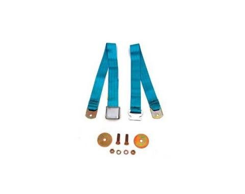 Seatbelt Solutions Chevrolet 1955-1957,  Lap Belt, 74" with Chrome Lift Latch 1800744005 | Powder Blue