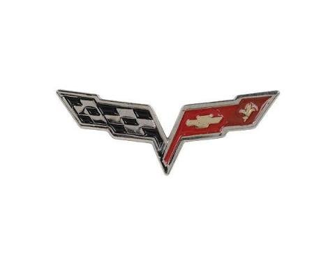 Corvette Lapel Pin, C6 Corvette Crossflags, 2005-2013