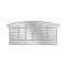 Model A Ford Pickup Bed Front Panel - Die Stamped - For Wide Bed - 46 Wide