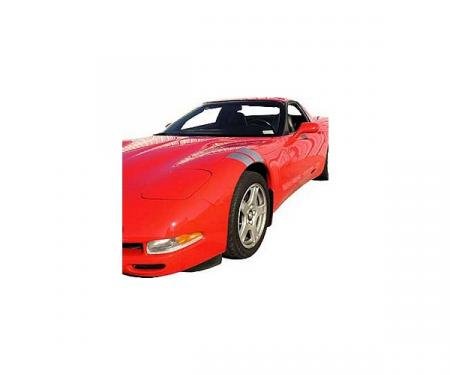 Corvette C5 Fender Accent Stripes, Silver, Dual Front, 1997--2004