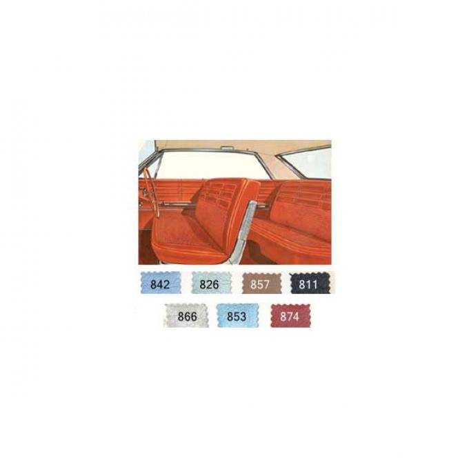 Full Size Chevy Preassembled Door Panel & Quarter Trim Panel Interior Kit Service, 4-Door Hardtop, Impala, 1963
