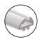 Model A Ford Top Moulding - Side & Rear - Aluminum - 5/8 Wide - 10 Foot Piece