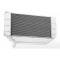 Chevy Cross-Flow Radiator, Polished Aluminum, Griffin, 1955-1957