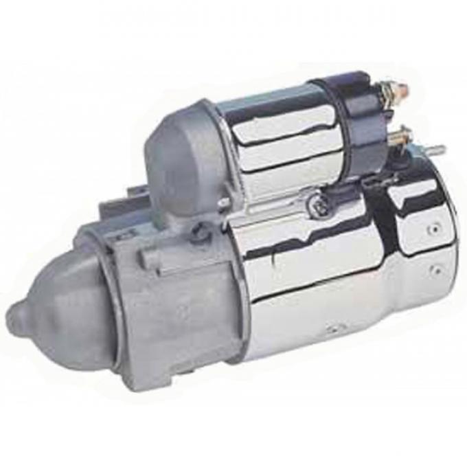 Firebird Starter, Chrome, With Straight Bolt Holes 1970-1981