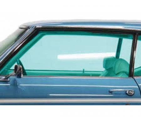 Chevelle Door Glass, 2-Door Coupe & Convertible, Left Hand,1969