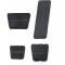 Camaro Pedal Pad Kit, Gas, Brake, Parking Brake & Clutch, For Cars With Manual Transmission & Disc Brakes, 1972-1981