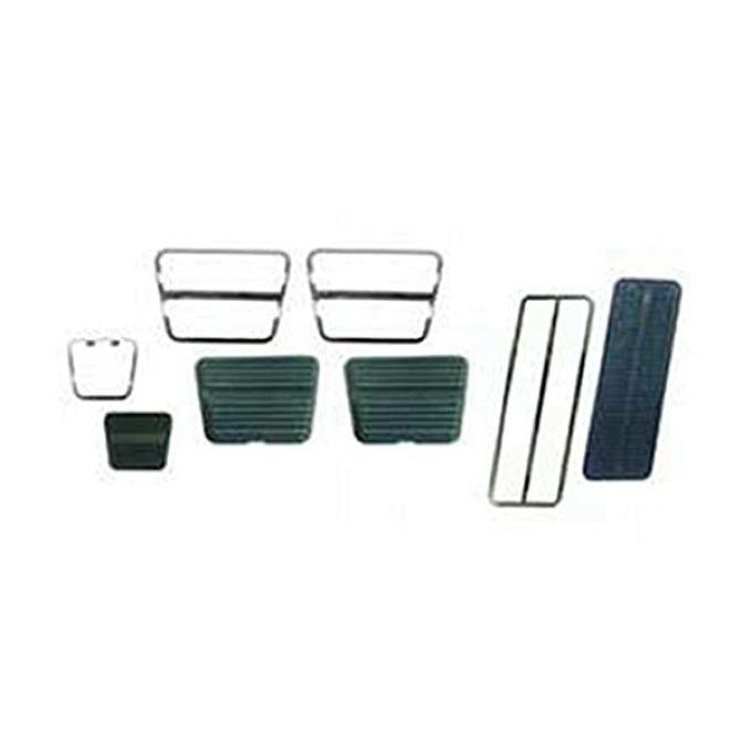 1969-1972 Camaro / Firebird Pedal Pad & Trim Kit for Cars With Drum Brakes & Manual Transmission