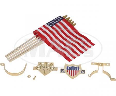 Ford Model T Flag Set, Gold, 5 Flags