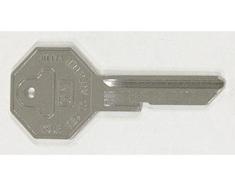 Camaro Key Blank, Ignition And Door, Octagon Head, 1968