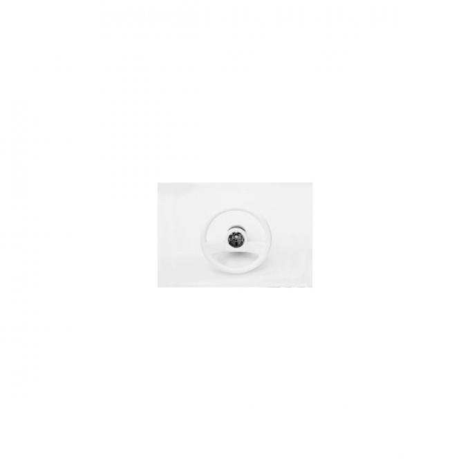 Corvette Steering Wheel, Restored, Anniversary White, 1988