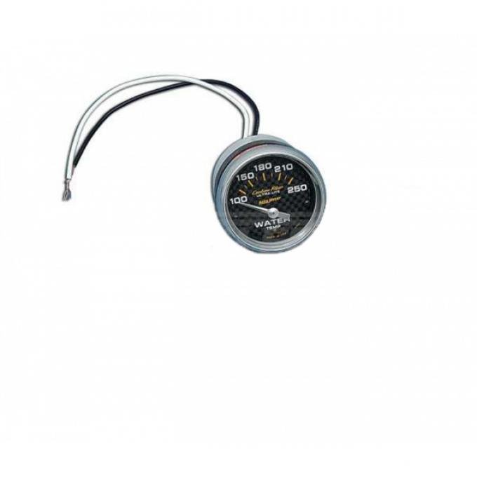 Firebird Water Temperature Gauge, Carbon Fiber, Ultra Lite, AutoMeter