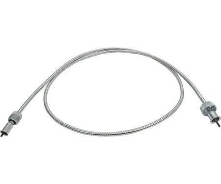 Model A Ford Speedometer Cable & Housing Set - Small 1/4 Outer Diameter Housing - Squared End - 61-1/2 Long