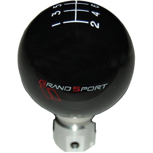 Corvette Black Grand Sport Shift Knob With Pattern, 20052013