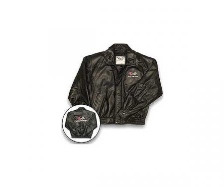 Corvette Lambskin Bomber Jacket With C3 Logo