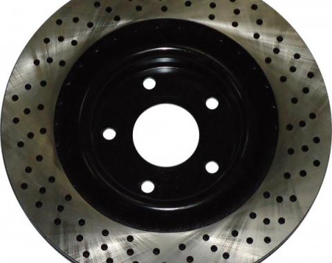 Corvette Front Drilled Rotor, Z51, 2005-2013