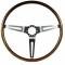 Nova Steering Wheel, Deluxe Wood, Walnut, 1967-1968